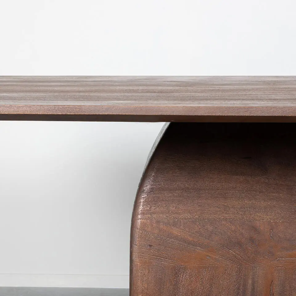 LABEL51 Eetkamertafel Owen - Espresso - Mangohout