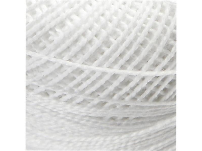 Creativ Company Näh- und Stickgarn Weiss, 20 g Stickgarn, Weiss