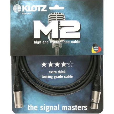 Klotz M2K1FM1500 microfoonkabel 3p XLR male - 3p XLR female 15 meter