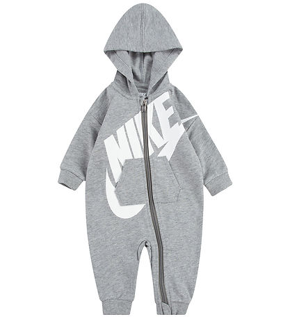 Nike Strampler - Grau Meliert m. Weiß