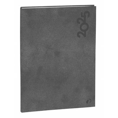 Quo Vadis - Agenda - 2025 - Ministre - Semainier Planning - Français - Gaïa - Gris - 13 mois de décembre à décembre - 16x24 cm - Papier Clairefontaine blanc - Fabrication française
