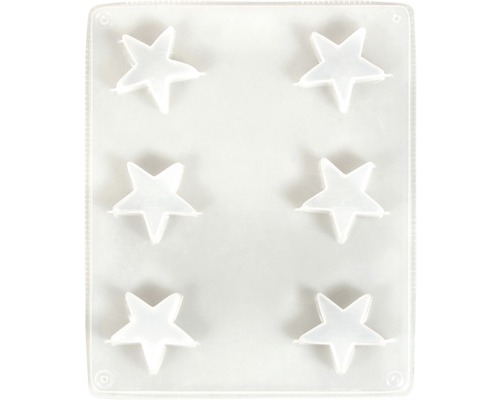 Gietvorm voor 6 sterren, ø 3,6 cm