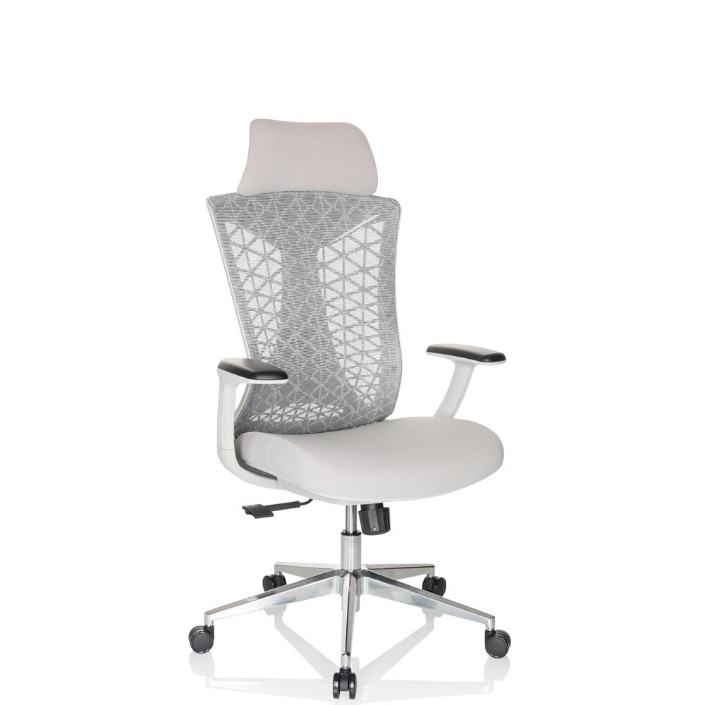 Profi Bürostuhl FALEO W Stoff/Netzstoff mit Armlehnen hjh OFFICE