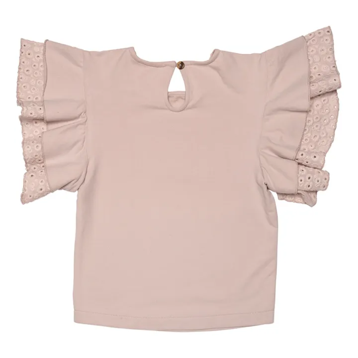 Baje Studio T-shirt Como Manches Volants | Lilas