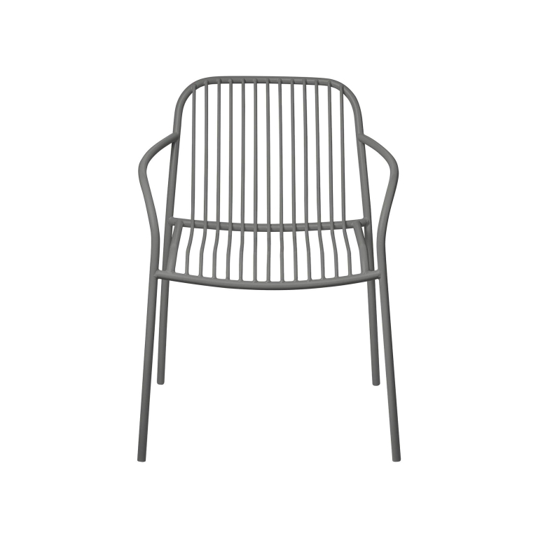 Blomus Yua Wire tuinstoel met armleuning Granite Grey