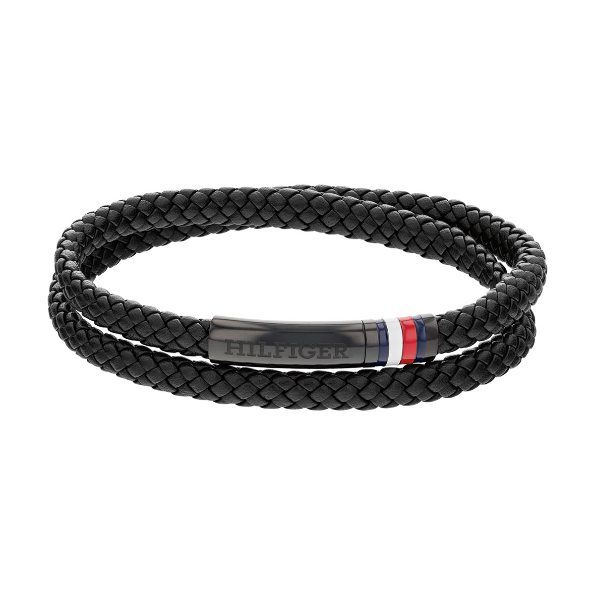 Bracelet TOMMY HILFIGER cuir noir