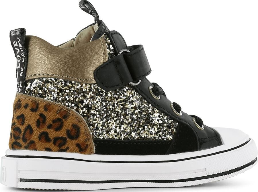 Shoesme Sneakers | | Black Gold | Leer