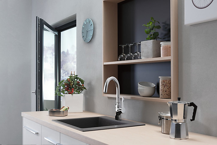 Mitigeur de cuisine chromé Hansgrohe Focus M43 220