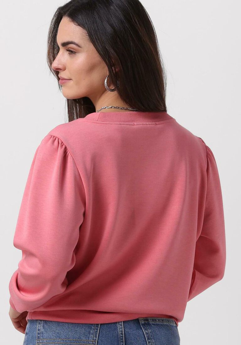 SCOTCH & SODA perzik scotch & soda trui ruched yoke seam modal sweatshirt