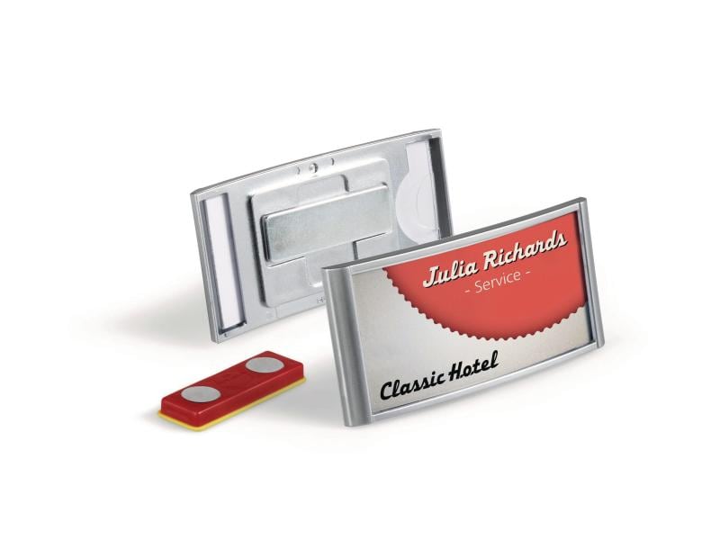 DURABLE Namensschild mit Magnet Classic 30 x 65 mm, 10 Stüc Namensschild mit Magnetbefestigung
