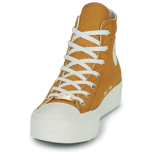 Converse - CHUCK TAYLOR ALL STAR LIFT HI - Jaune / Blanc