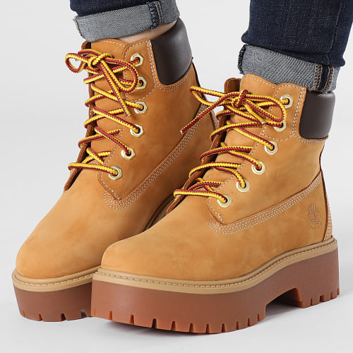 Boots Femme Heritage Platform 6 Inch Waterproof A5RJD Wheat Nubuck