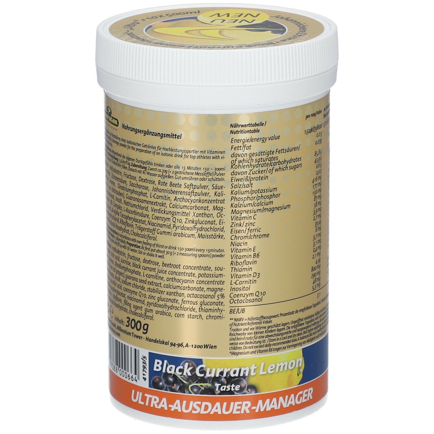 peeroton® Isotonic Ultra Drink Johannisbeere Zitrone