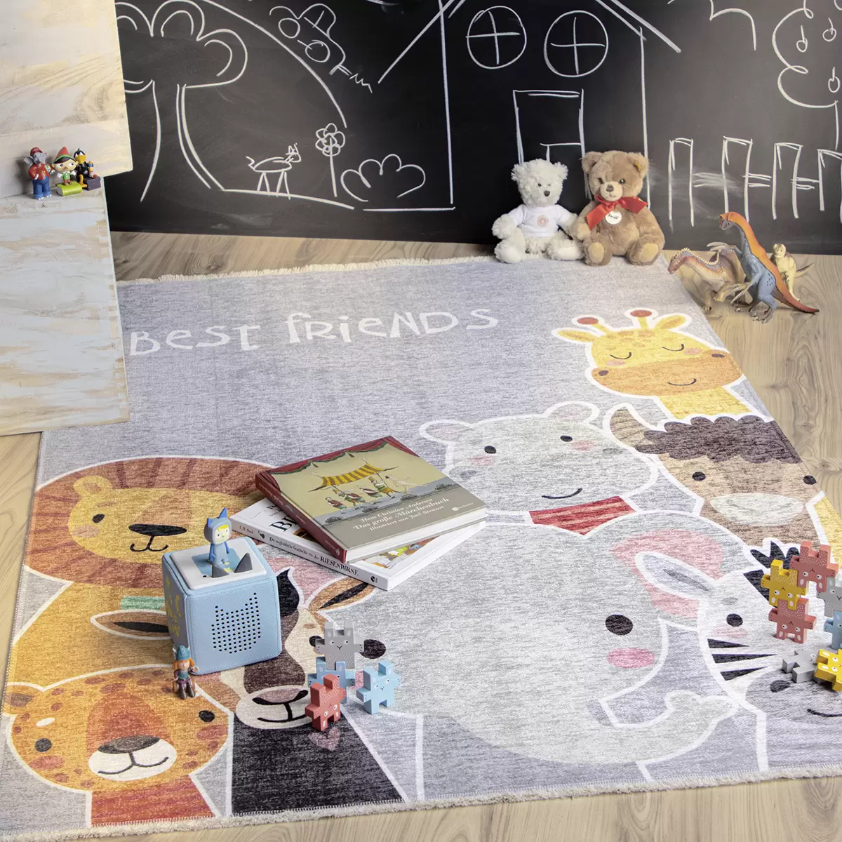 Teppich My Greta bunt,grau