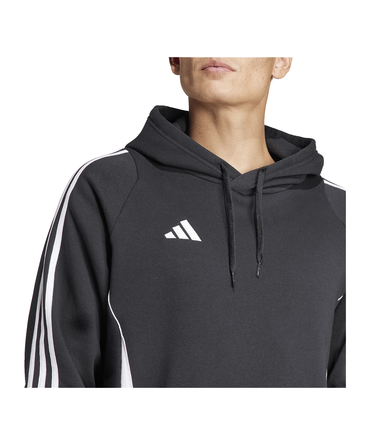 adidas Tiro 24 Hoody Schwarz Weiss