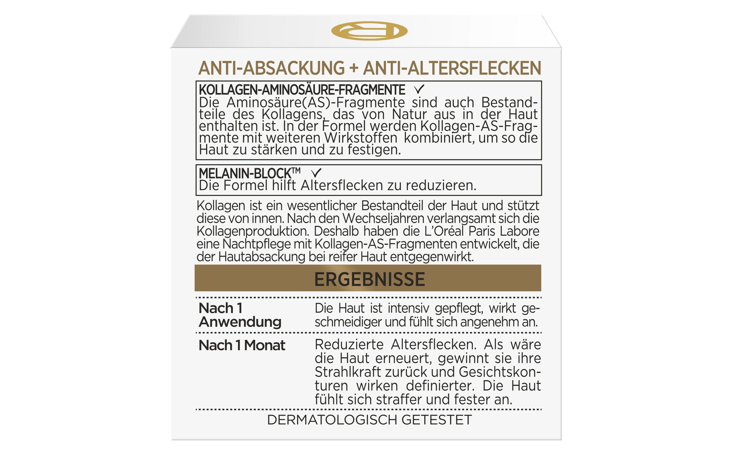 Nachtcrème Age Perfect Pro-Kollagen Experte 50 mlStraffende Gesichtspflege