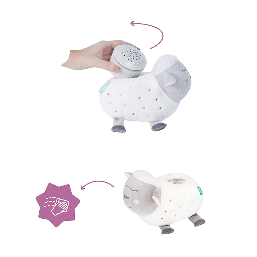 Veilleuse musicale peluche mouton
