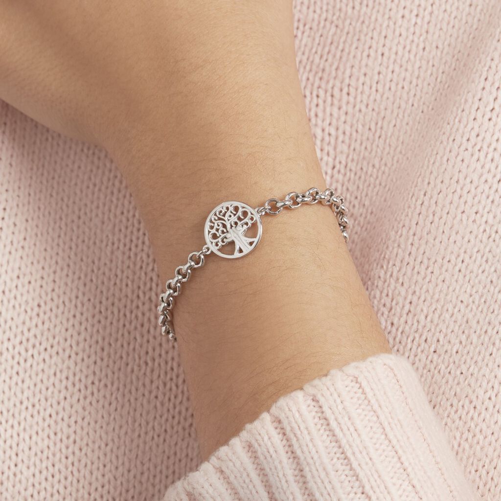 Bracelet Lao Argent Blanc