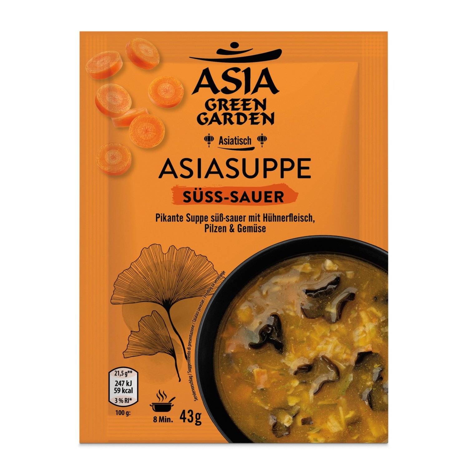 ASIA GREEN GARDEN Asia Suppen, Süß/Sauer