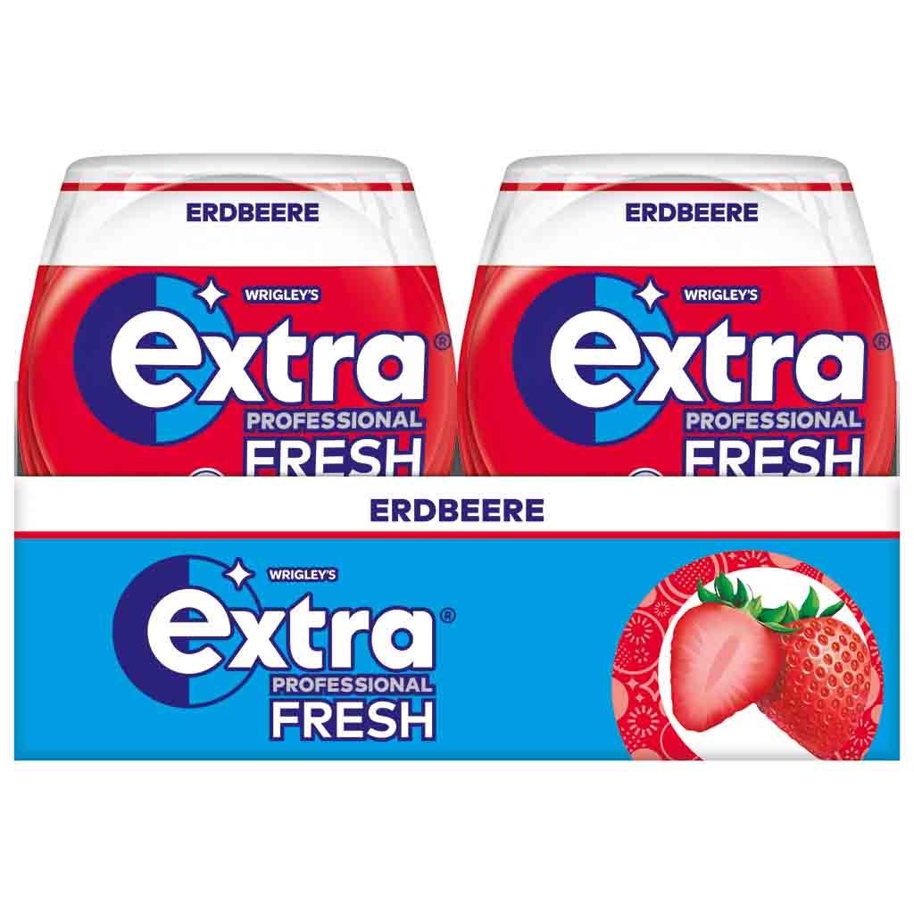 Wrigleys Extra Professional Fresh Erdbeere 12x50er Dose MHD:29.12.25