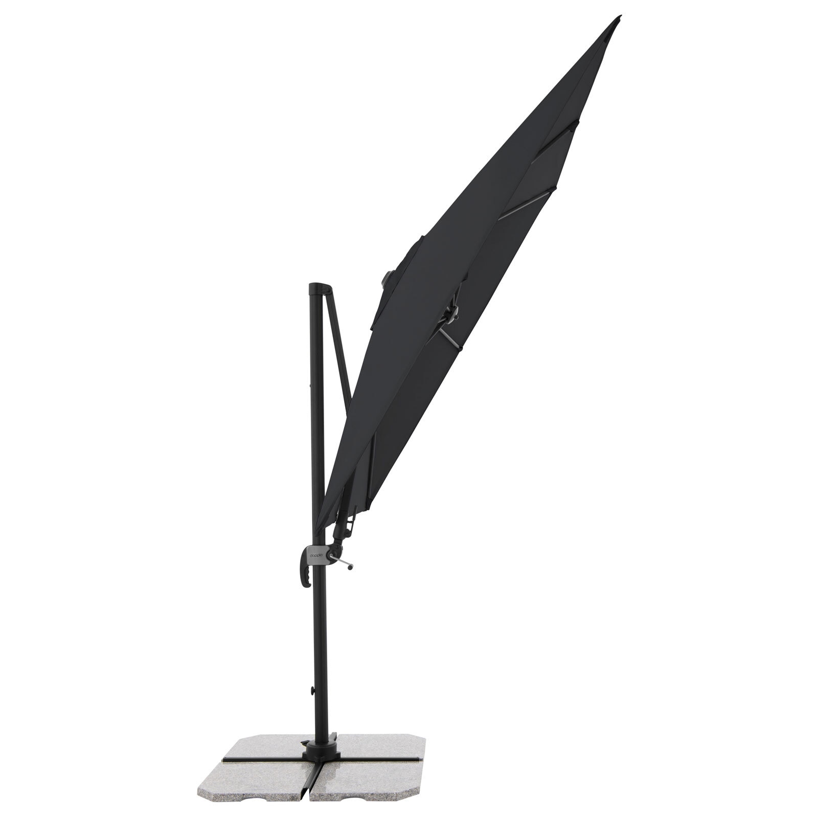 Garden FLAIR Ampelschirm NORMA 2-teilig 230 x 230 cm anthrazit