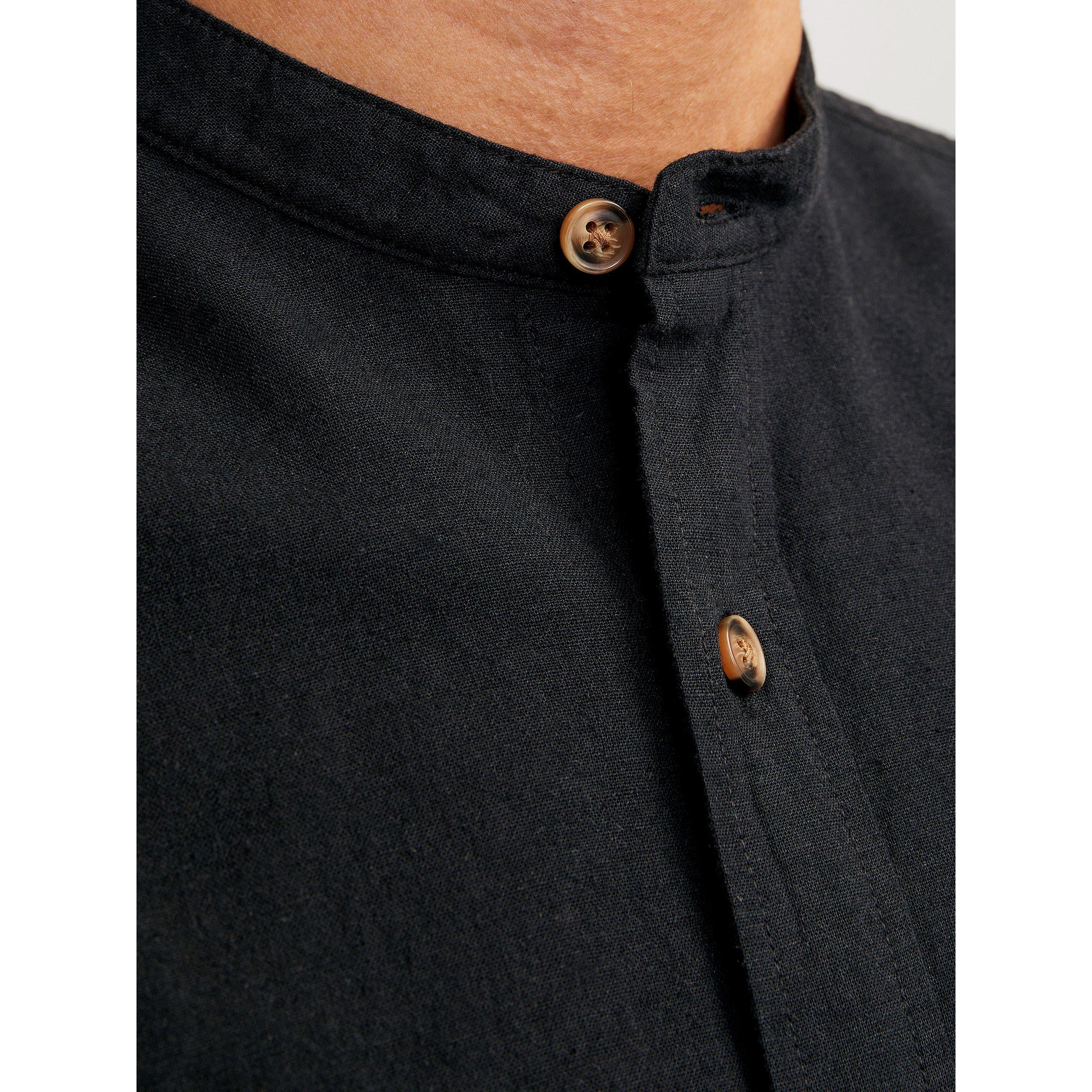 Jack and Jones Long Sleeve Buttoned Linen Shirt