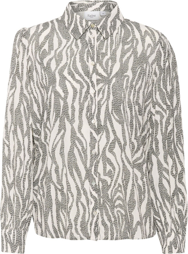 Saint Tropez VegaSZ Shirt Black zebra graphic