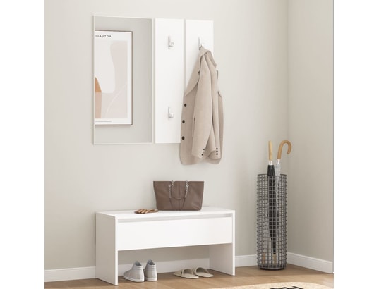 VIDAXL - Ensemble de meubles de couloir blanc bois d'ingénierie