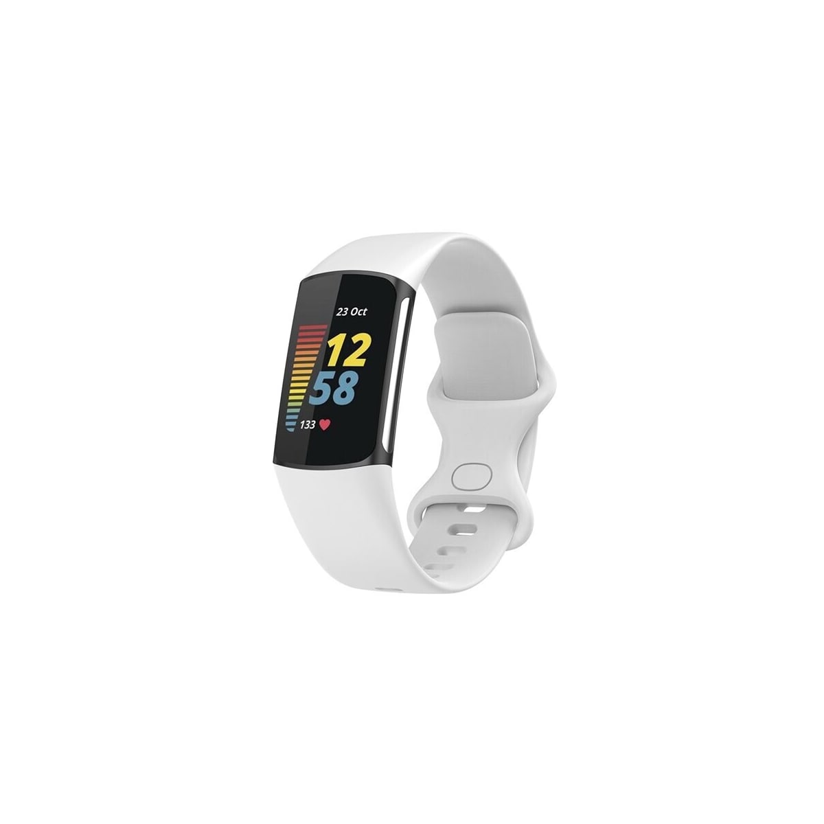 Silikonarmbånd til Fitbit Charge 5 - Hvit