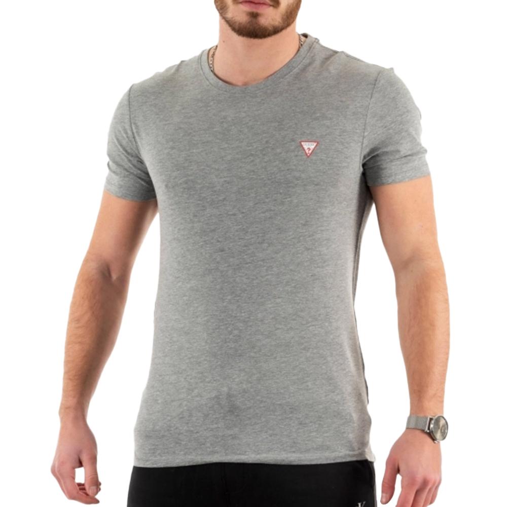 Guess T-shirt Gris Homme Guess Petit Triangle