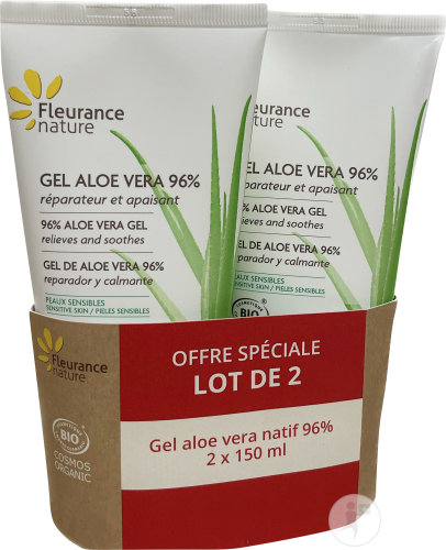 Fleurance Nature Gels Aloe Vera 96% Tubes 2x150ml