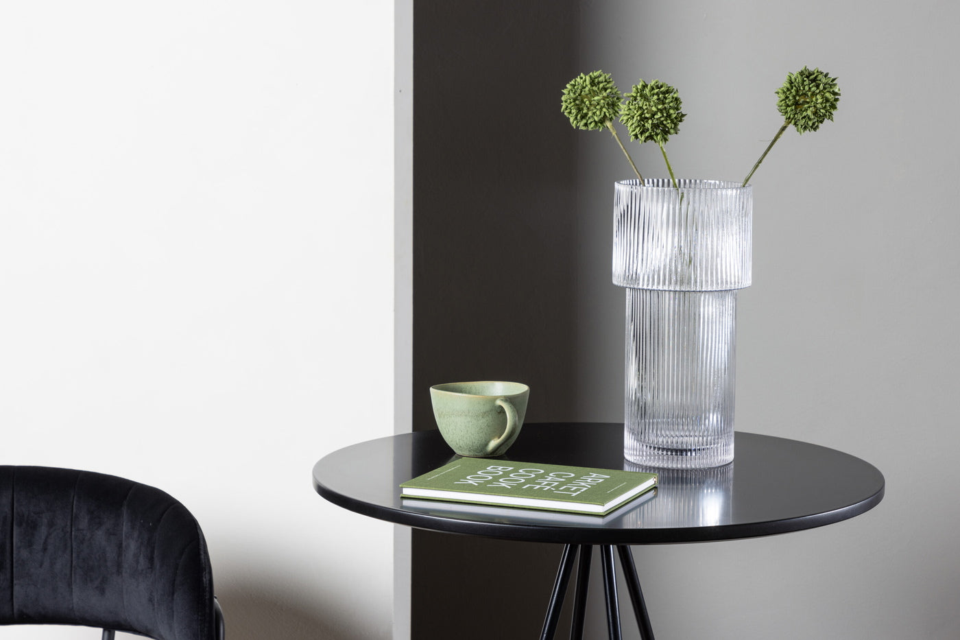 FjÃ´rd - Bartafel Zwart Ã60cm - Fineer - Bistro