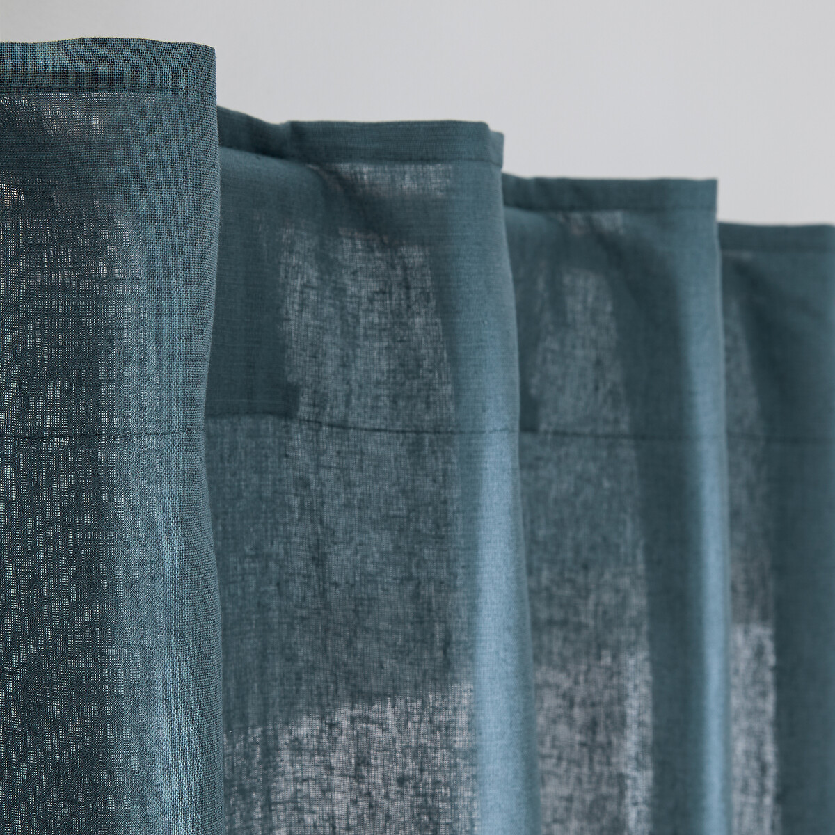 LA REDOUTE INTERIEURS<br>Cortina de linho lavado com laços ocultos Onega