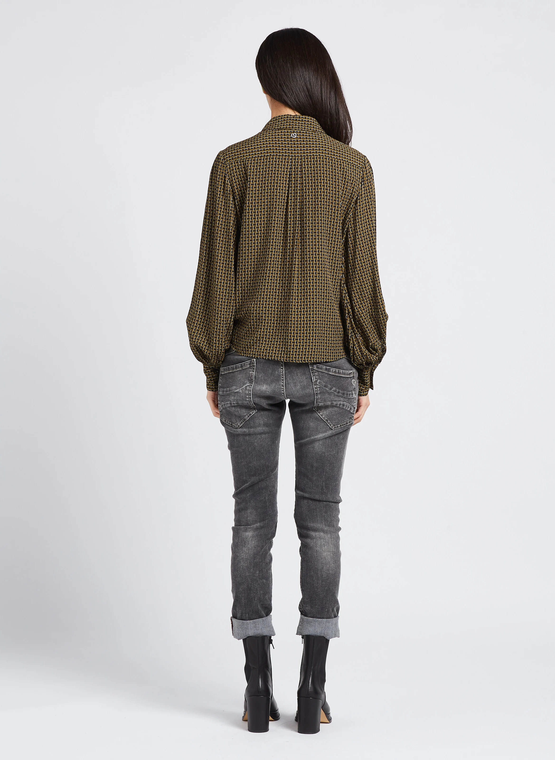 Jean baggy en coton| Noir