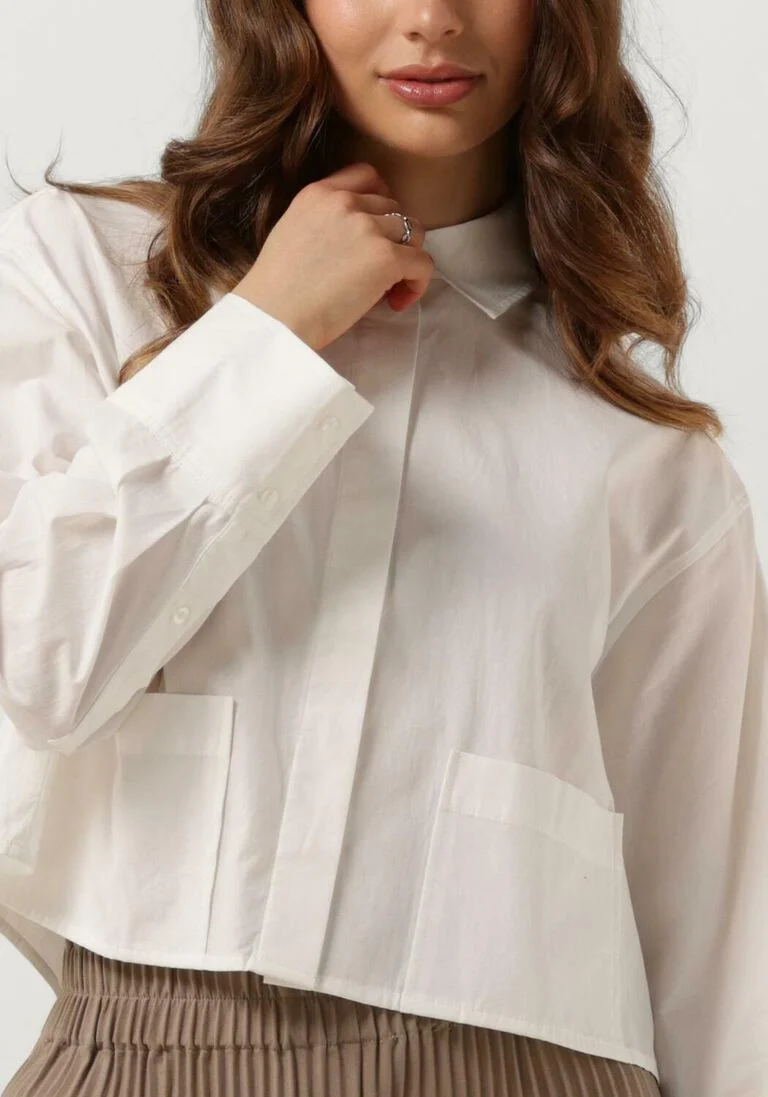 Y.A.S. witte y.a.s. blouse yaslee ls short shirt