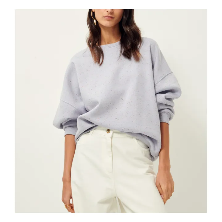 Sessùn Sweat Oversize Chebbi | Violet chiné