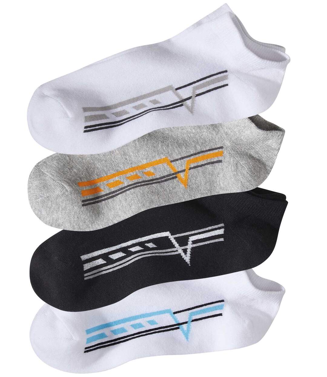 Lot de 4 Paires de Socquettes Sport