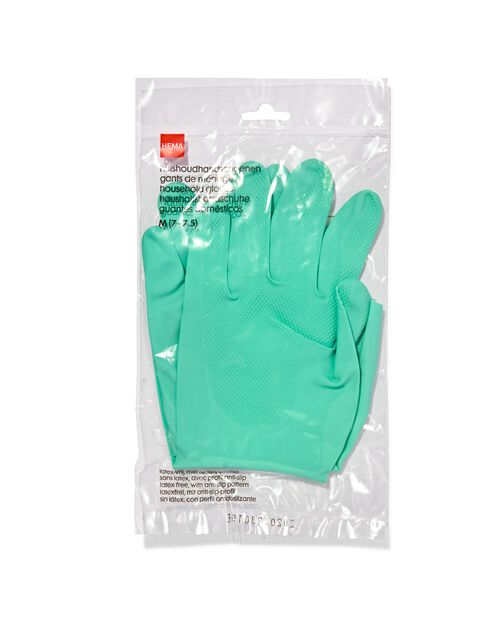 gants de ménage nitrile anti allergène taille M (7-7.5)