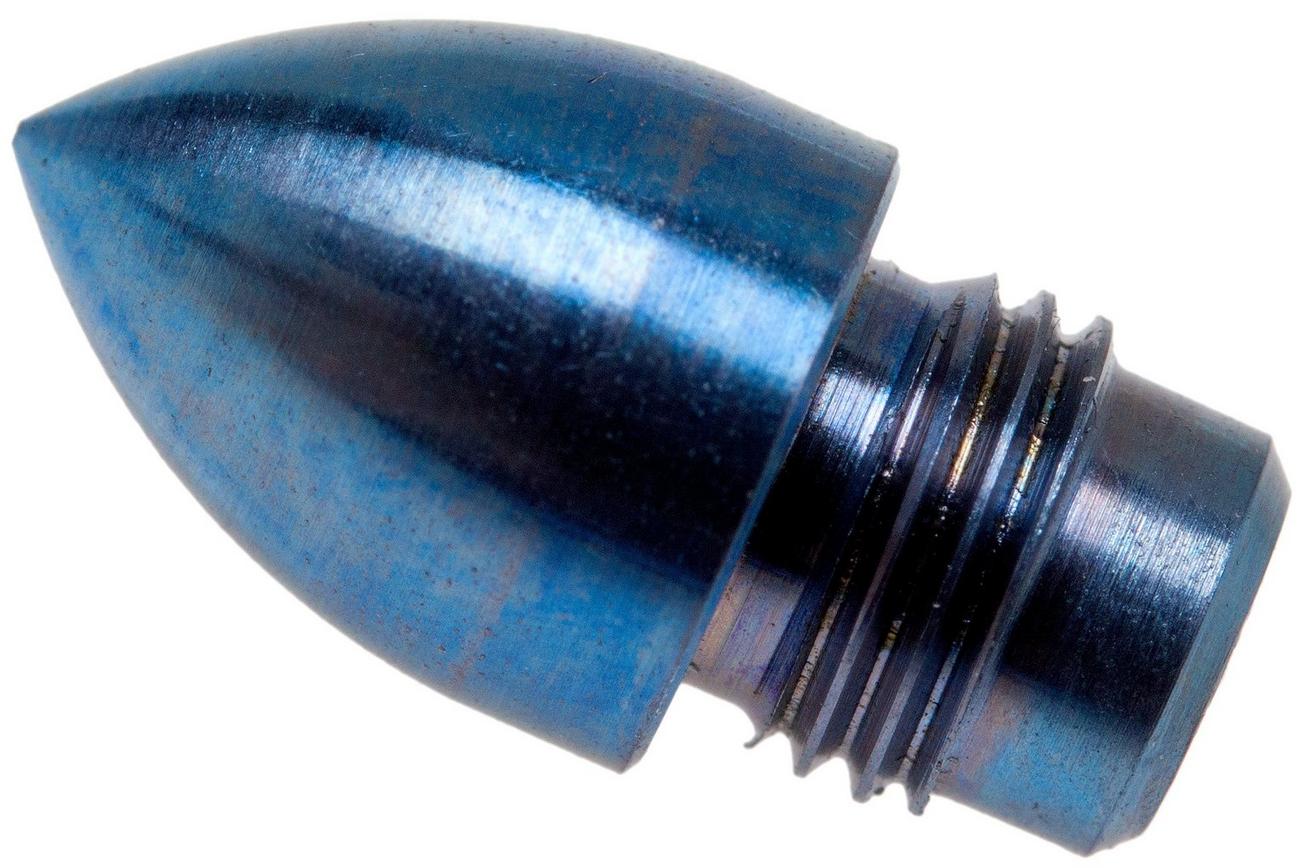 Rick Hinderer Investigator Bullet End Attachment, Blue Stonewash Titanium