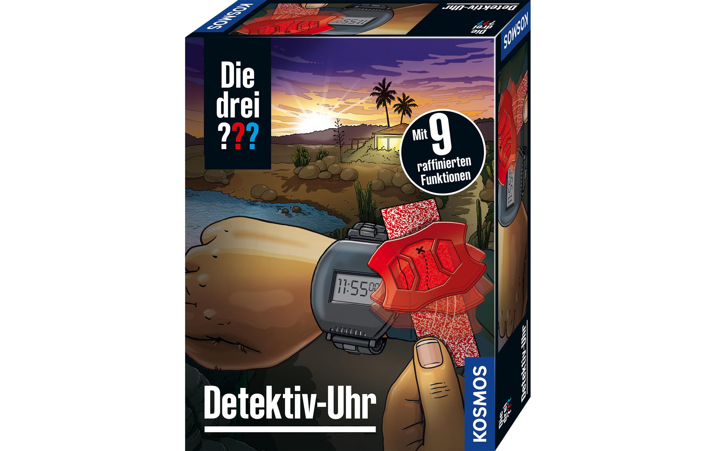 Detektivausrüstung Die drei ??? Detektiv-UhrCoole Uhr für Nachwuchs-Detektive mit neun Funktionen