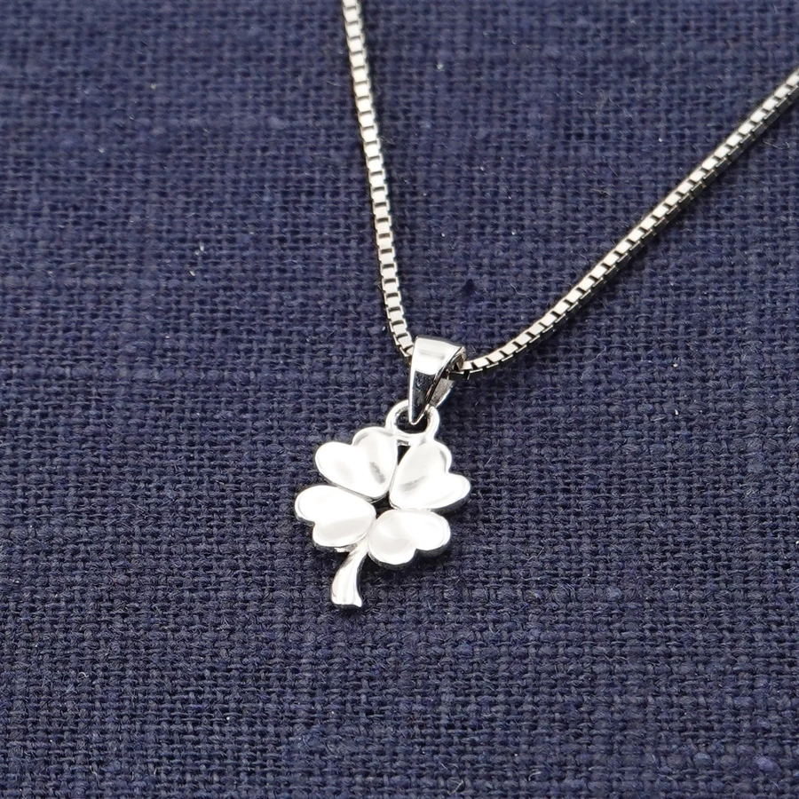 trendor Kinder-Halskette Silber 925 Collier mit Glücksbringer silver