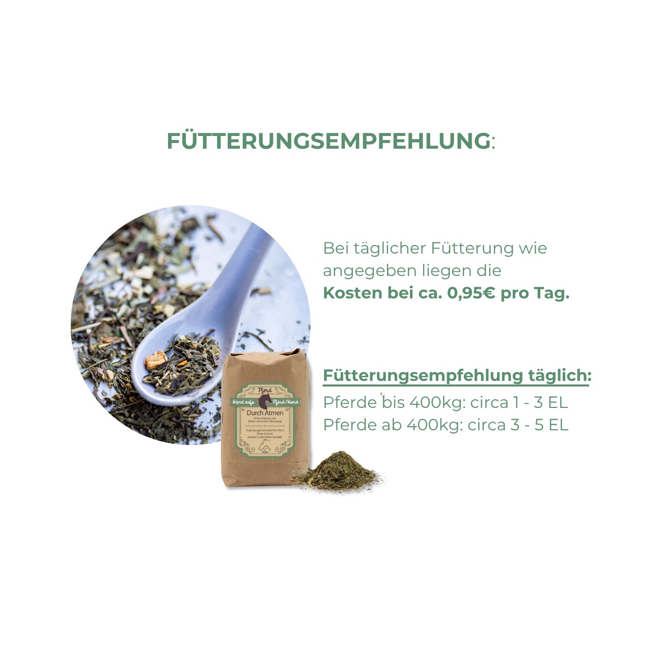 Hand aufs Pferd/Hund Atemweg Kräuter für Pferde – DurchAtmen 1kg