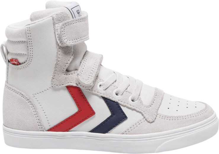 Hummel SLIMMER STADIL LEATHER HIGH JR Hvid