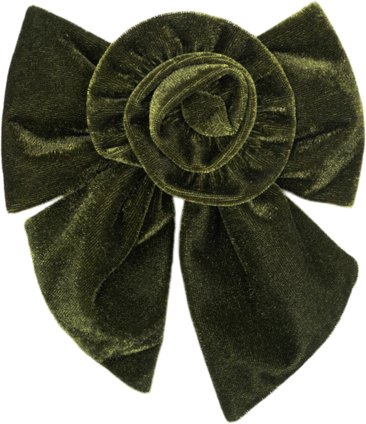 Sui Ava Rosie Velvet Bow Green