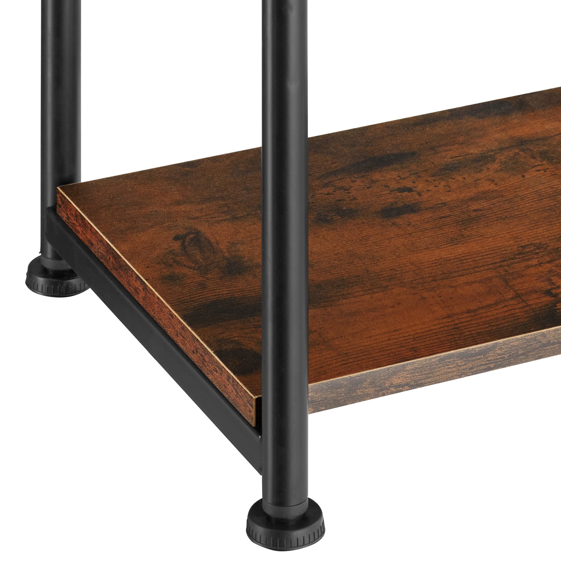 tectake® Beistelltisch, Industrial Style, mit 3 Ablagen, 34 x 30 x 59 cm