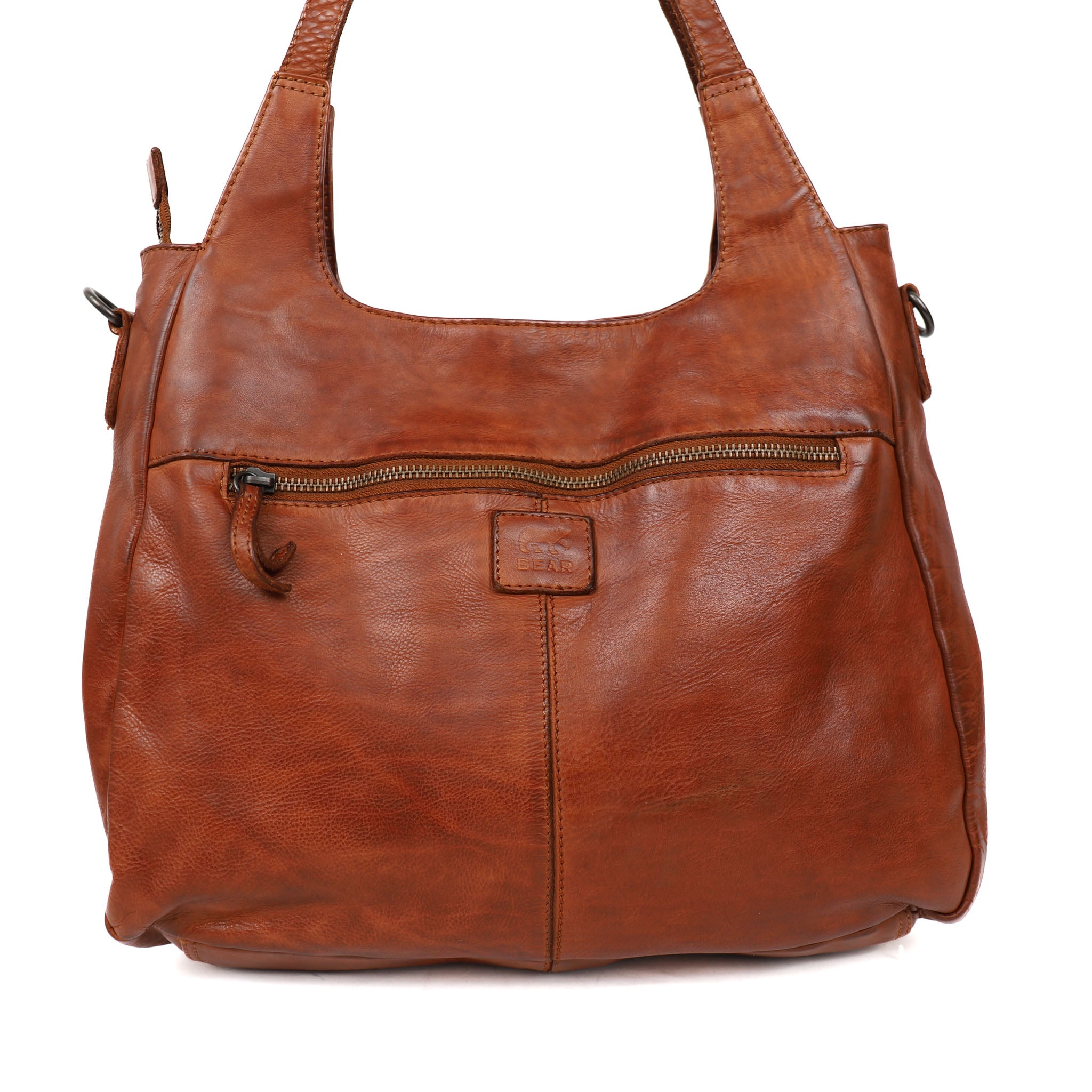Hand-/schoudertas 'Els' cognac Cognac