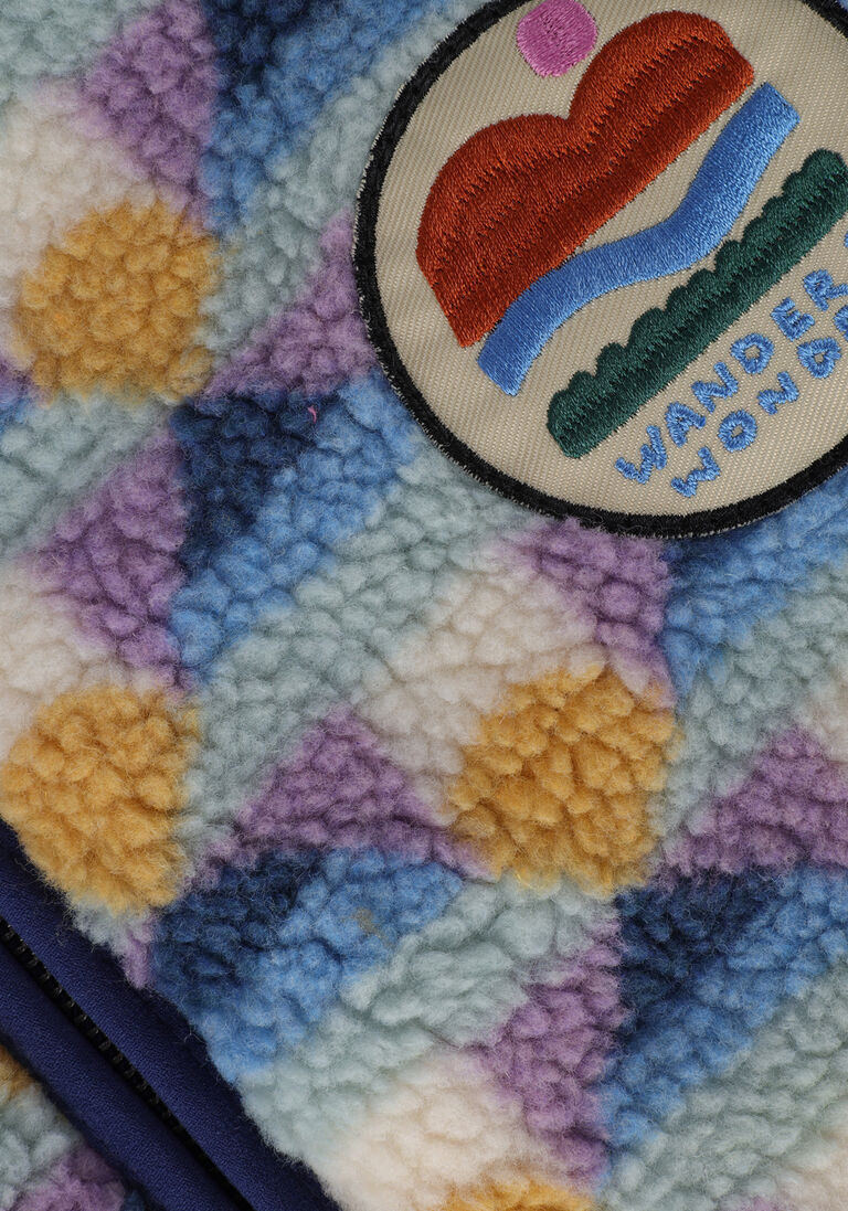 WANDER & WONDER paarse wander & wonder jack zip up fleece