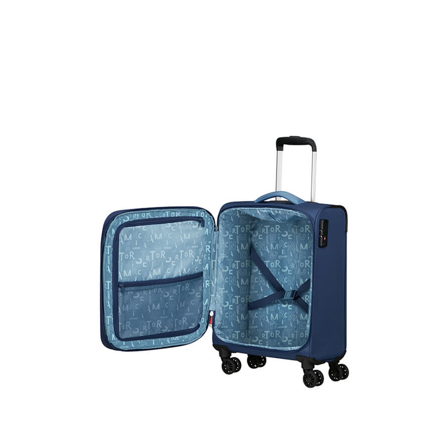 American Tourister Pulsonic Spinner 55 EXP combat navy