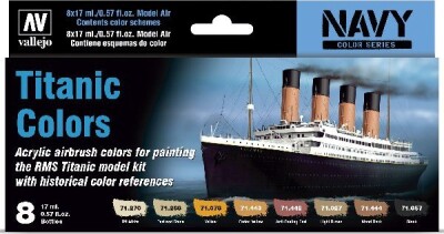 Vallejo - Titanic Maling Sæt - 8X17 ML - 71646