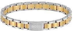 BOSS - Ketting - Roestvrij Staalkleur/Geelgoudkleur - Kettingschakels